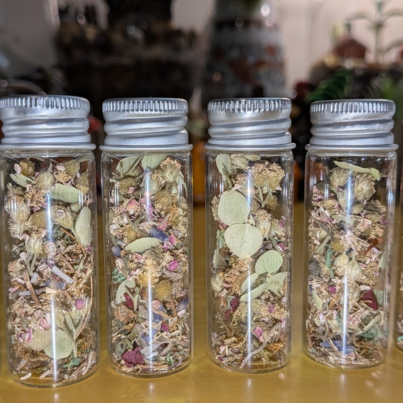 Handmade Dried Floral & Seed Spell Jar - Picture 2 of 2
